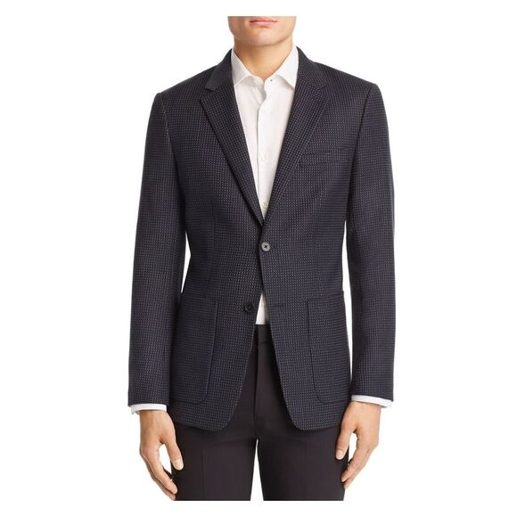 THEORY Other - THEORY Mens Gray Single Breasted, Slim Fit Sport Coat 36R